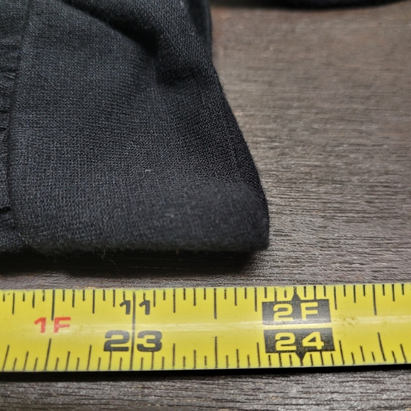 Loft Beach Black Jersey Knit V Neck Tie Cuff Jogger Jumpsuit Coverup S - Picture 13 of 13